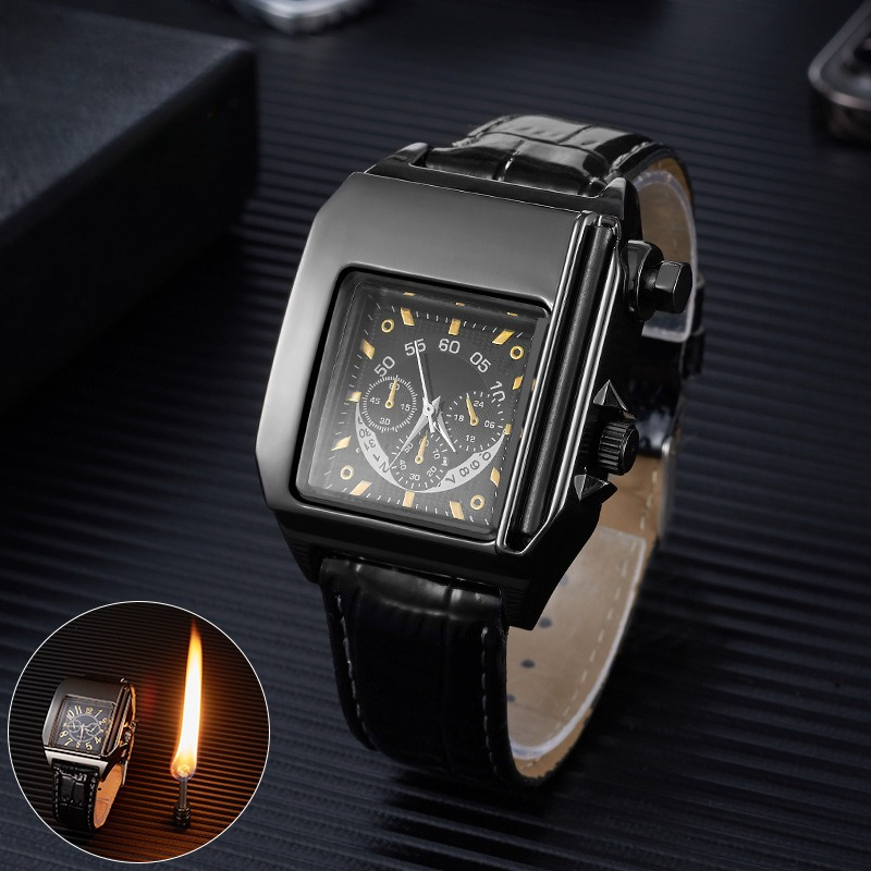 Electronics Gadgets To Gift - Pemantik Api Elektronik Logam Desain Jam