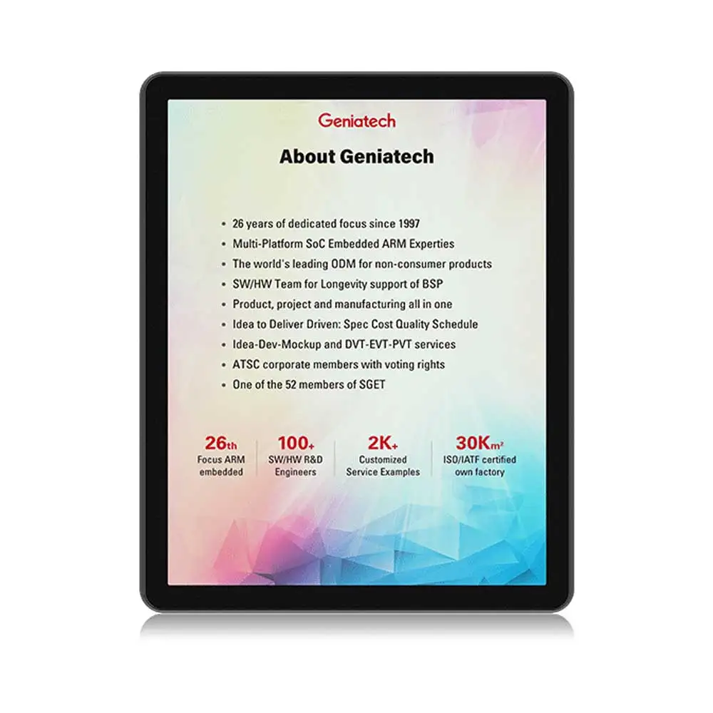 E-Ink Tablet Reader - Geniatech E-reader Warna 10 Inci Tablet