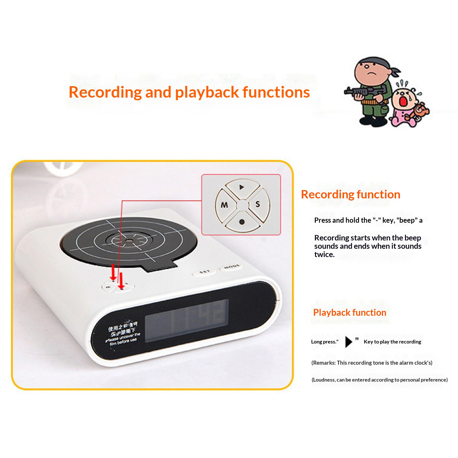 Electronics Gadgets To Gift - Jam Meja Elektronik Kreatif LED Digital
