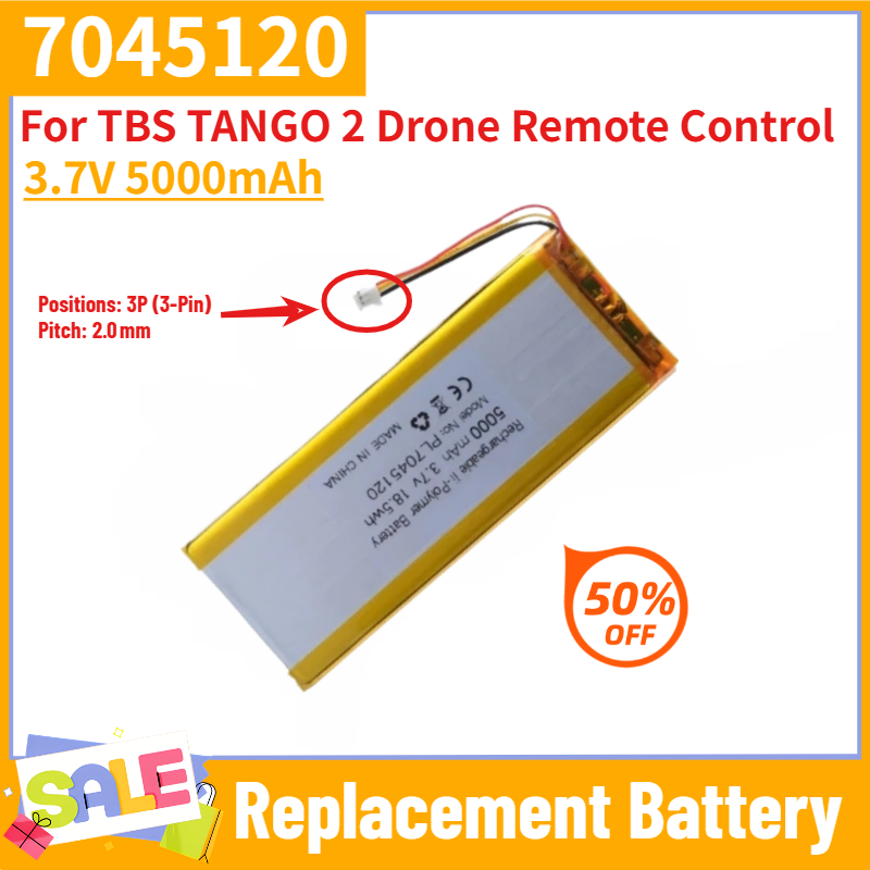 New Gadgets Electronic - Baterai Li-polymer 3.7V 5000mAh 7045120 Baru
