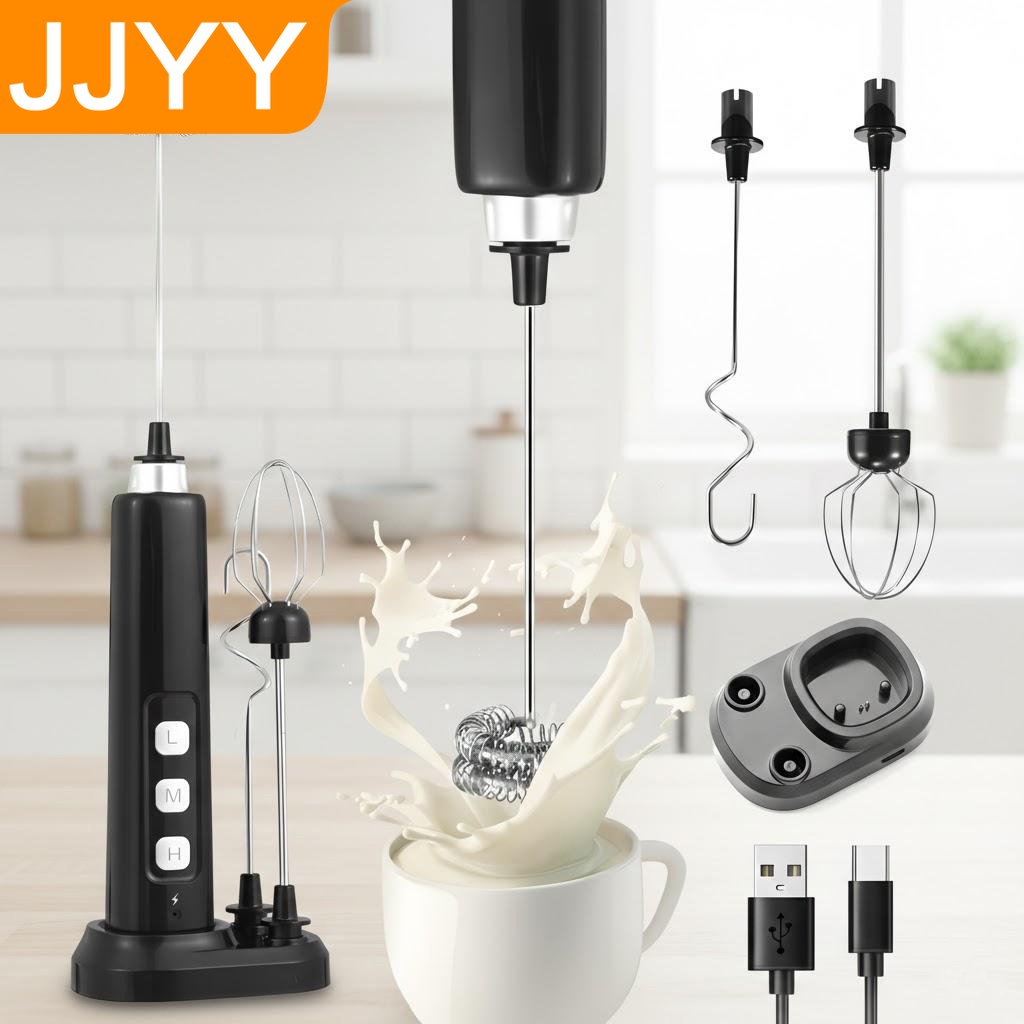 Mini Electronics Gadgets - Pengaduk Susu Genggam USB Isi Ulang