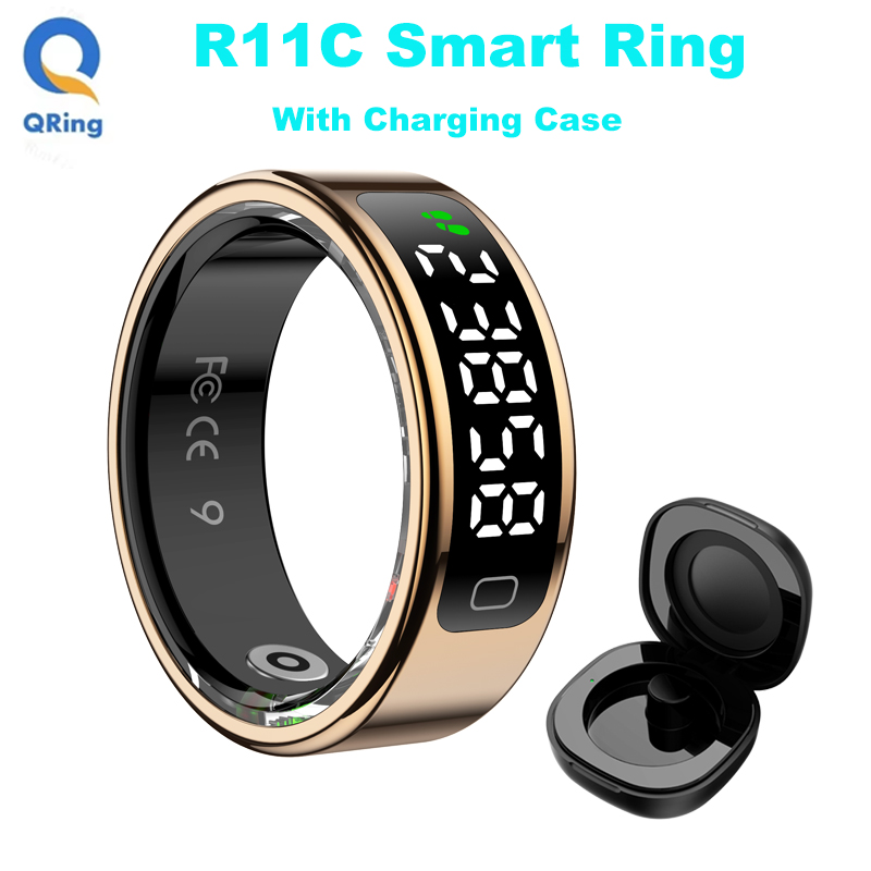 Smart Ring Health - AMZMAX R11C Tampilan Layar Cincin Pintar