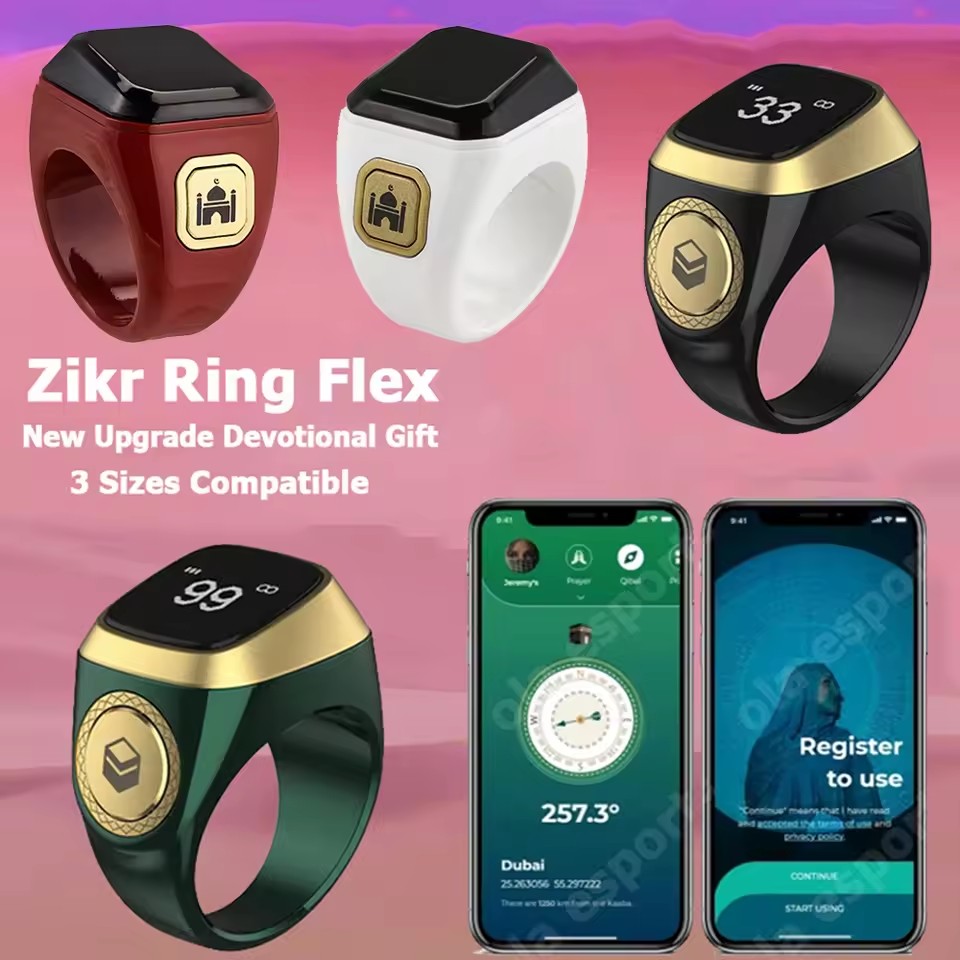 Smart Ring Health - Cincin Pintar Muslim Qibla Zikir Terbaru