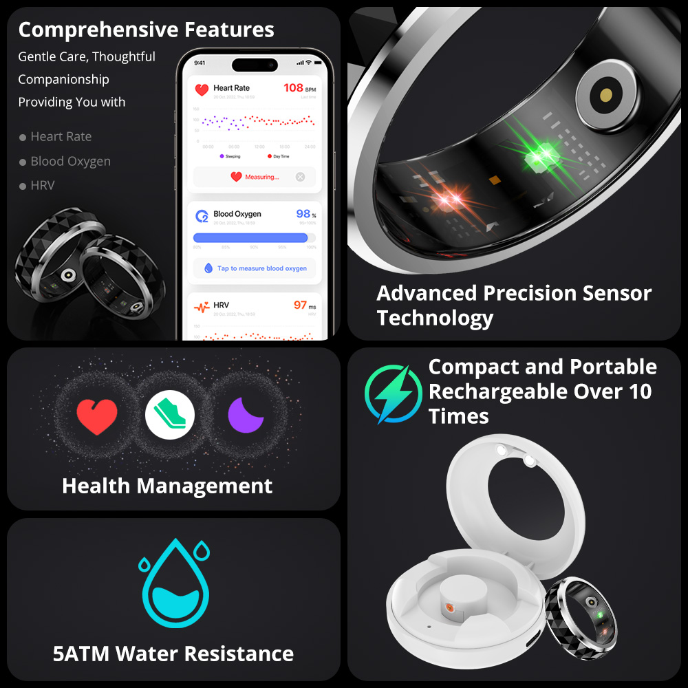 2024 COLMI R11 cincin pintar,  - Smart Ring Health ulasan dan harga