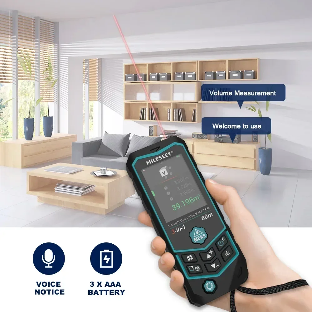 Mileseey R2B 60M Pengukur Lase - Laser Distance Measure ulasan dan harga