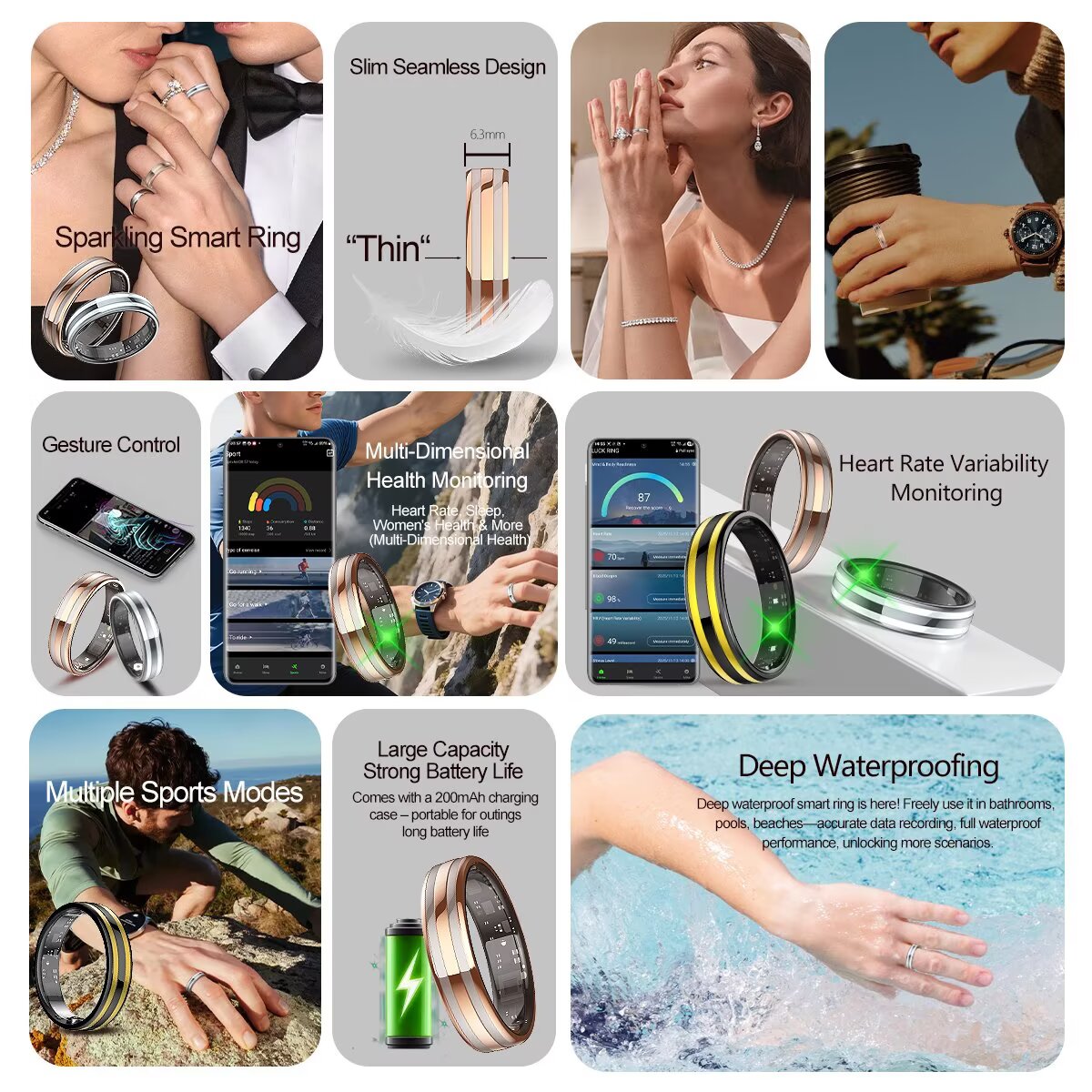 Cincin Pintar 2026 Untuk Pria  - Smart Ring Health ulasan dan harga