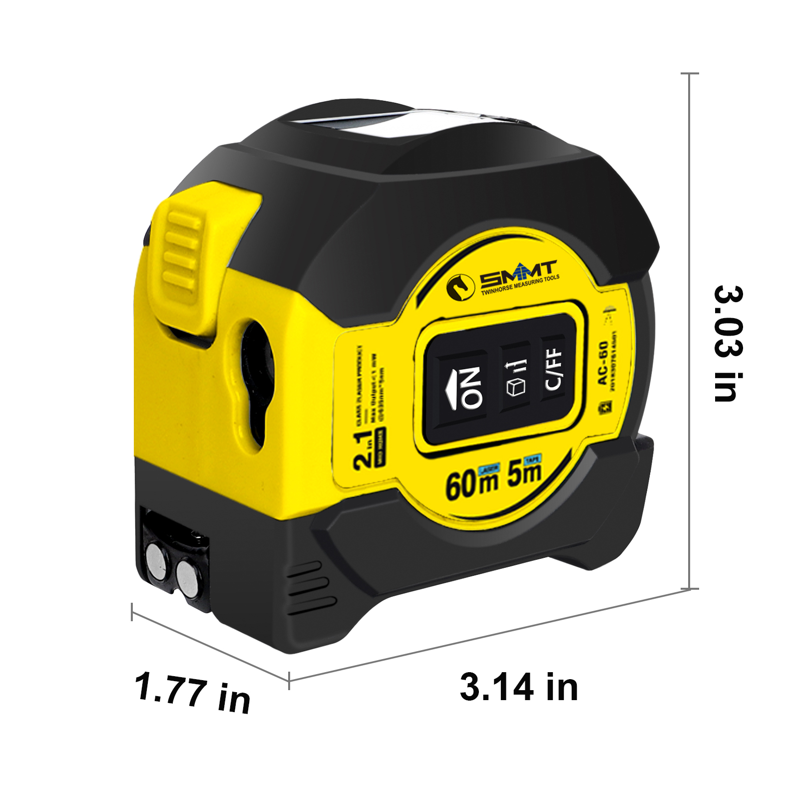 Pengukur Jarak Laser 2-in-1 5m - Laser Distance Measure ulasan dan harga