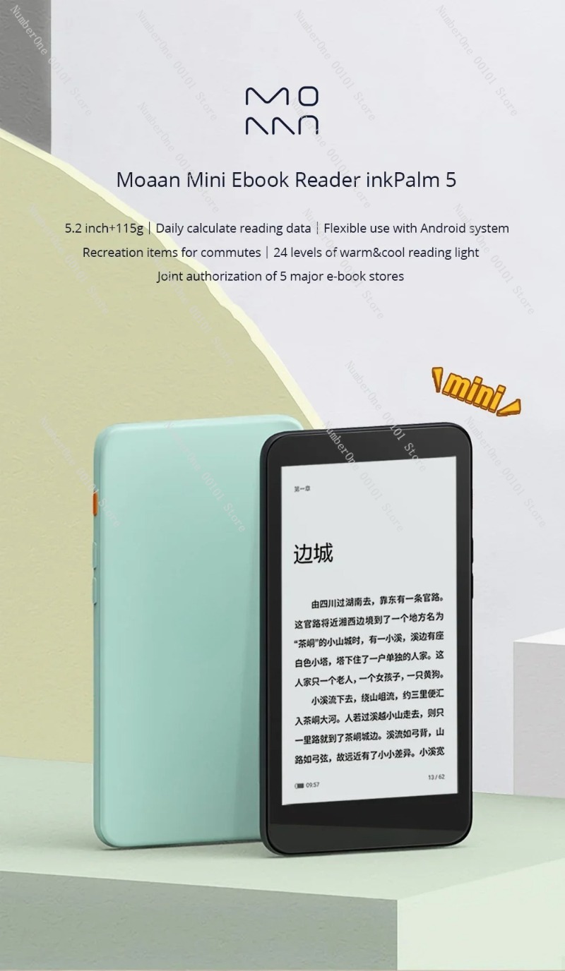 Tablet Mini eBook E-ink 5,2 In - E-Ink Tablet Reader ulasan dan harga