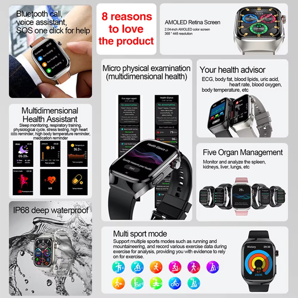 Jam Tangan Pintar Lipid Darah  - Laser Distance Measure ulasan dan harga