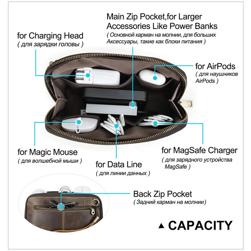 Tas Organizer Elektronik Kulit - Electronics Gadgets In China ulasan dan harga