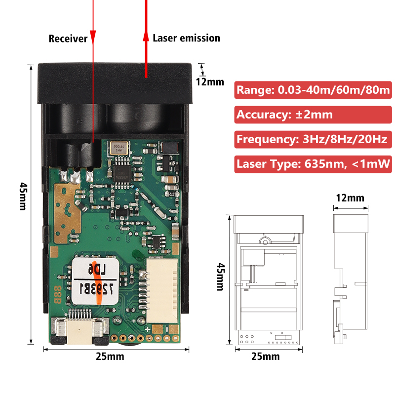 Modul Pengukur Jarak Laser Sin - Laser Distance Measure ulasan dan harga