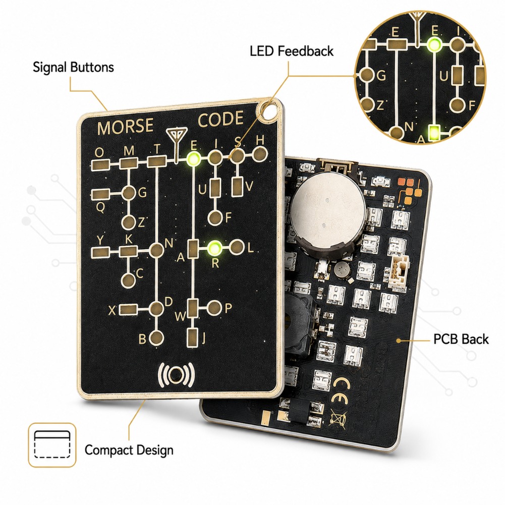 Kartu Pelatih Kode Morse Porta - Electronics Gadgets To Gift ulasan dan harga