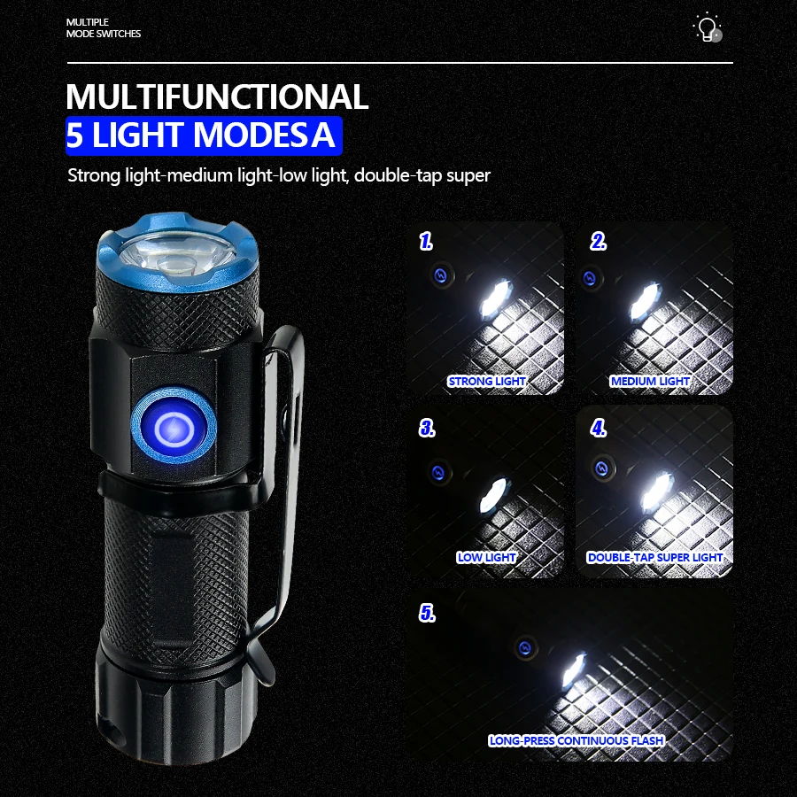 Senter LED P50 Super Terang 20 - Mini Electronics Gadgets ulasan dan harga