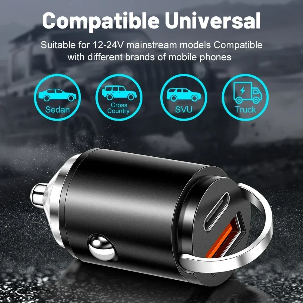 Pengisi Daya Mobil Cincin Tari - Mini Electronics Gadgets ulasan dan harga