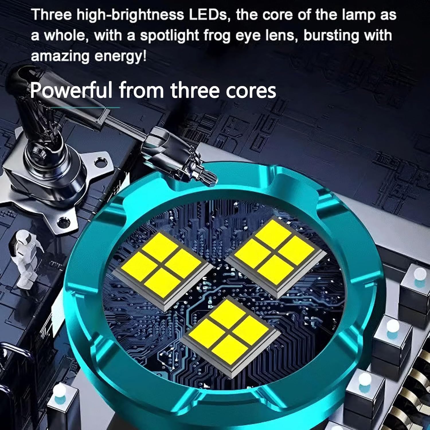 Senter Taktis Daya Tinggi 3LED - Mini Electronics Gadgets ulasan dan harga