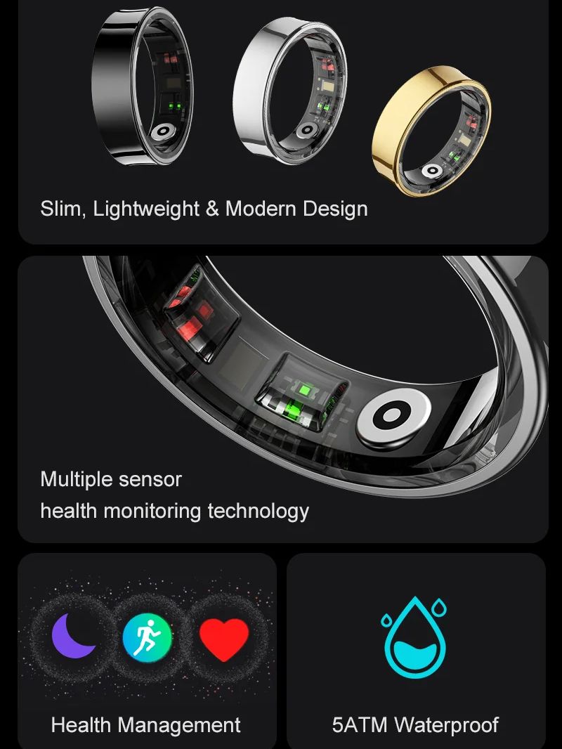 Cincin Pintar Baru R09 Monitor - Smart Ring Health ulasan dan harga