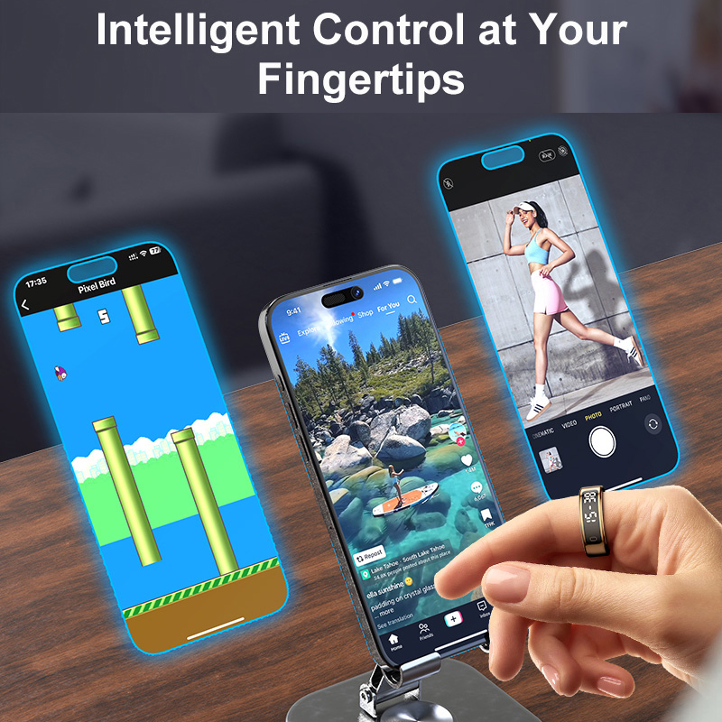AMZMAX R11C Tampilan Layar Cin - Smart Ring Health ulasan dan harga
